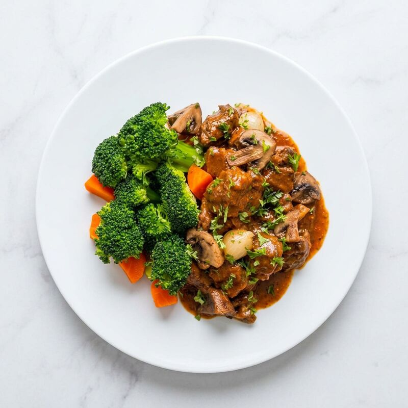 Beef Bourguignon with Root Vegetables